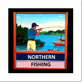 Vintage Fishing Poster Posters and Art